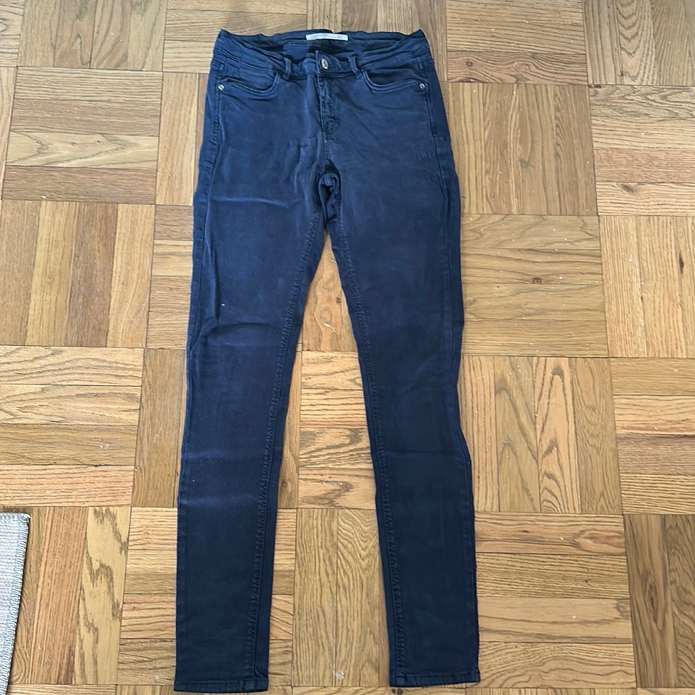 Zara Navy Skinny Jeans